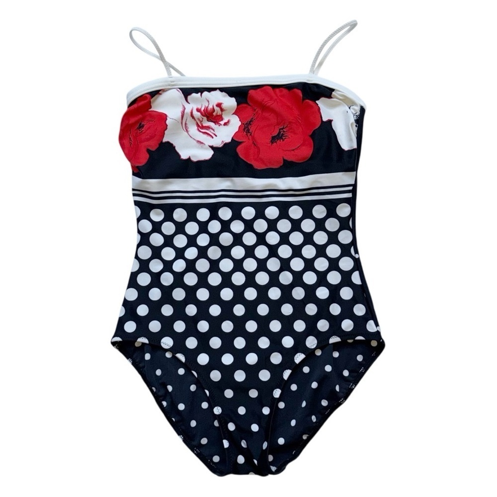 LAGOUF by SILVIAN Floral Polka Dot Size 12 women’s